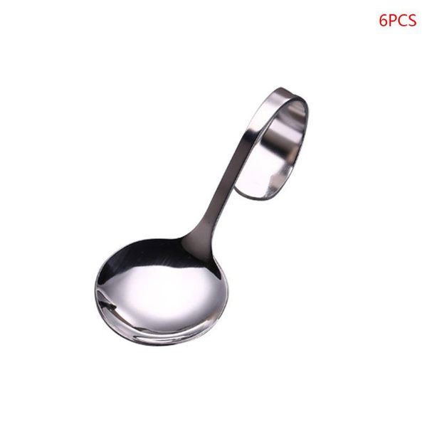 spoons 449c 6pcs stainless steel curved handle salad spoon fork kitchen tableware for dessert soup accessories
spoons 449c 6pcs stainless steel curved handle salad spoon fork kitchen tableware for dessert soup accessories