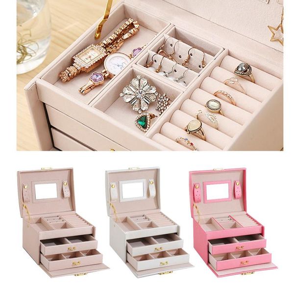 jewelry pouches, bags box with retro lock and mirror exquisite portable travel case pu leather organizer for earrings bracelets women girls, Pink;blue
jewelry pouches, bags box with retro lock and mirror exquisite portable travel case pu leather organizer for earrings bracelets women girls, Pink;blue