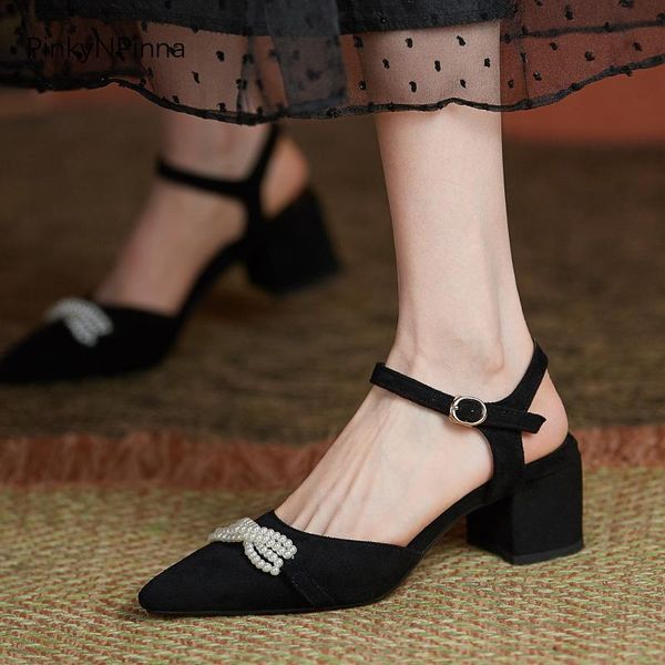 sandals 2021 summer fashion chunky heels pointed toe pearls beads ankle strap women party shoes plus size commuter soft leather, Black
sandals 2021 summer fashion chunky heels pointed toe pearls beads ankle strap women party shoes plus size commuter soft leather, Black