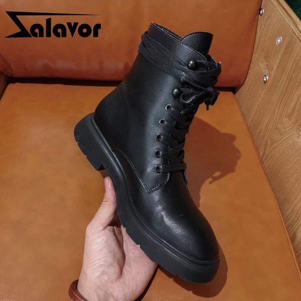 boots zalavor real leather women ankle flats round toe shoes fashion cross strap warm party footwear size 33-40, Black
boots zalavor real leather women ankle flats round toe shoes fashion cross strap warm party footwear size 33-40, Black