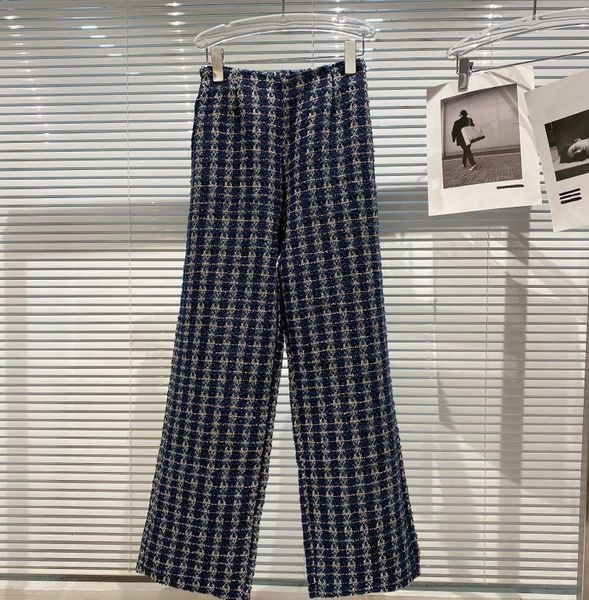 spring elegant women plaid pants high waist fragrance coarse tweed knitting bell fashion women's & capris, Black;white
spring elegant women plaid pants high waist fragrance coarse tweed knitting bell fashion women's & capris, Black;white
