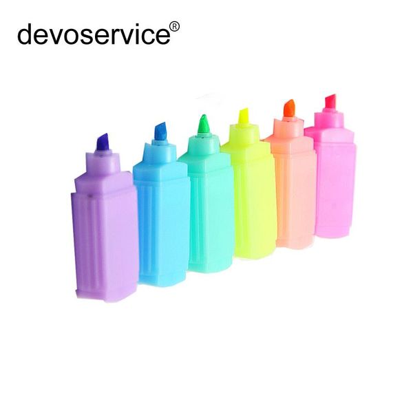 highlighters 2021 6pcs/lot mini fluorescent highlighter pens water color marker lovely kids gifts material school office supplies, Black;red
highlighters 2021 6pcs/lot mini fluorescent highlighter pens water color marker lovely kids gifts material school office supplies, Black;red