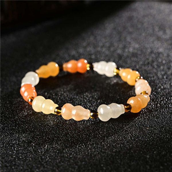 strands xinjiang natural gold jade surface material barrel beads hand string gobi colorful treasure gourd apple string bracelet, Black
strands xinjiang natural gold jade surface material barrel beads hand string gobi colorful treasure gourd apple string bracelet, Black