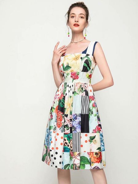 casual dresses 2021 runway custom summer cotton spaghetti strap dress women's charming flower print bohemian midi vestdios, Black;gray
casual dresses 2021 runway custom summer cotton spaghetti strap dress women's charming flower print bohemian midi vestdios, Black;gray