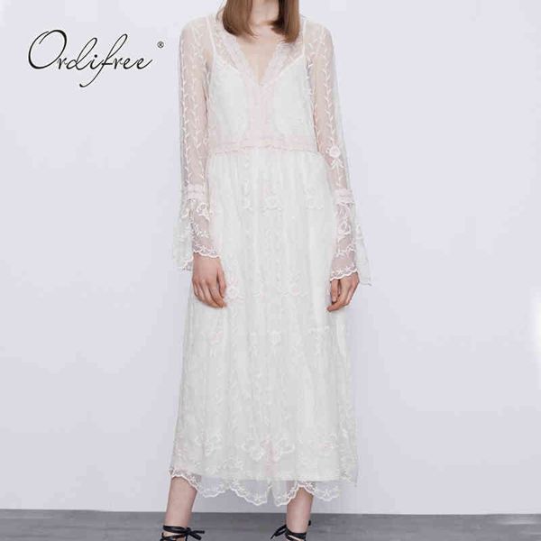 summer eleagnt women maxi party long sleeve white lace embroidery tulle tunic beach dress holiday clothes 210415, Black;gray
summer eleagnt women maxi party long sleeve white lace embroidery tulle tunic beach dress holiday clothes 210415, Black;gray
