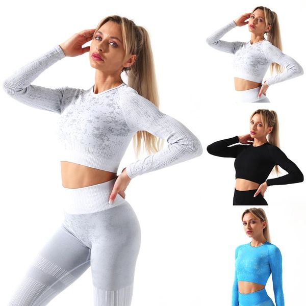 seamless yoga set women high waist knitted long sleeve crop t-shirt leggings tracksuit outfit clothes gym wear sport fitness
seamless yoga set women high waist knitted long sleeve crop t-shirt leggings tracksuit outfit clothes gym wear sport fitness