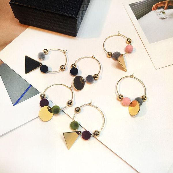 hoop & huggie 2021 stylish asymmetric earrings fuzz ball cute all-match elegant simple style fashionable earring for women girls, Golden;silver
hoop & huggie 2021 stylish asymmetric earrings fuzz ball cute all-match elegant simple style fashionable earring for women girls, Golden;silver