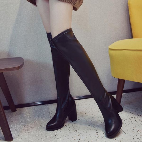 boots women's warm 2021 autumn and winter pointed thick with side zipper over the knee elastic shoes#n4, Black
boots women's warm 2021 autumn and winter pointed thick with side zipper over the knee elastic shoes#n4, Black