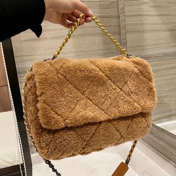 designer shearling fur lambswool bags quilted women lambs wool shoulder gold hardware cross body large capacity
designer shearling fur lambswool bags quilted women lambs wool shoulder gold hardware cross body large capacity