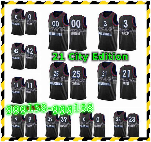 2021 mens pressing customized basketball jersey 3 iverson 25 simmons 21 embiid 11 bradley 39 howard 23 ferguson 0 maxey 42 horford, Black;red
2021 mens pressing customized basketball jersey 3 iverson 25 simmons 21 embiid 11 bradley 39 howard 23 ferguson 0 maxey 42 horford, Black;red