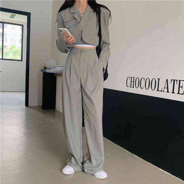 zawfl summer korean two piece set women crop lace-up blazer coat + high waist pants suit sets streetwear 2 210525, White
zawfl summer korean two piece set women crop lace-up blazer coat + high waist pants suit sets streetwear 2 210525, White