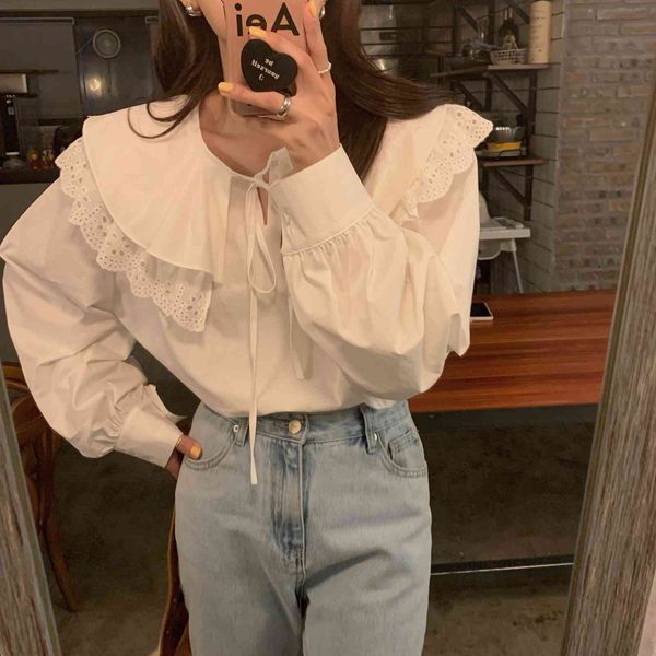 comelwhite casual sweet clothe fashion korean ruffles chic all match summer loose women solid blouses 210515, White
comelwhite casual sweet clothe fashion korean ruffles chic all match summer loose women solid blouses 210515, White