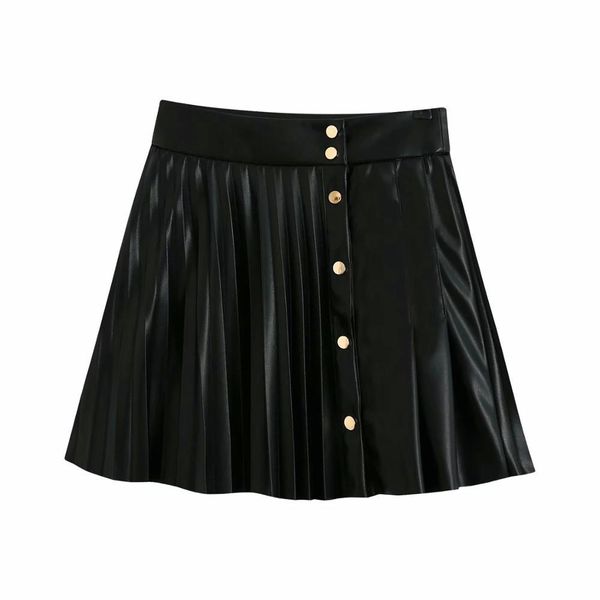 suits women faux leather pleated mini skirt metal snap-button high-waist stylish casual female skirts ropa mujer falda, Black
suits women faux leather pleated mini skirt metal snap-button high-waist stylish casual female skirts ropa mujer falda, Black