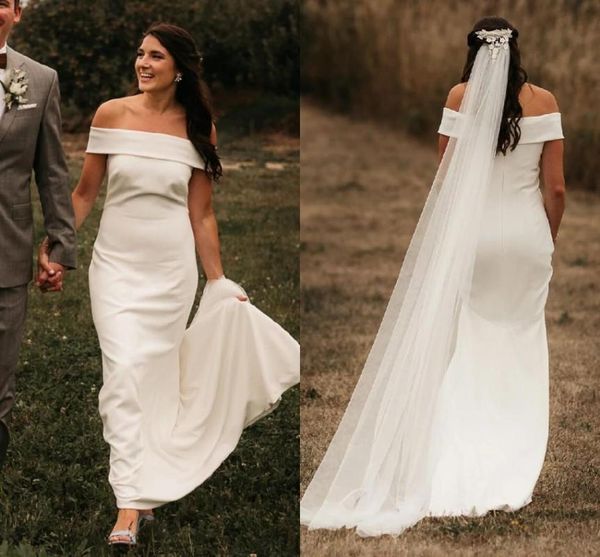 other wedding dresses simple boho satin dress 2021 vestido de novia off the shoulder gowns mermaid country bohemian bridal, White
other wedding dresses simple boho satin dress 2021 vestido de novia off the shoulder gowns mermaid country bohemian bridal, White