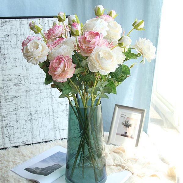decorative flowers & wreaths 1pcs 3 heads rose european silk artificial peony flower for home wedding wall decoration party decor dried
decorative flowers & wreaths 1pcs 3 heads rose european silk artificial peony flower for home wedding wall decoration party decor dried