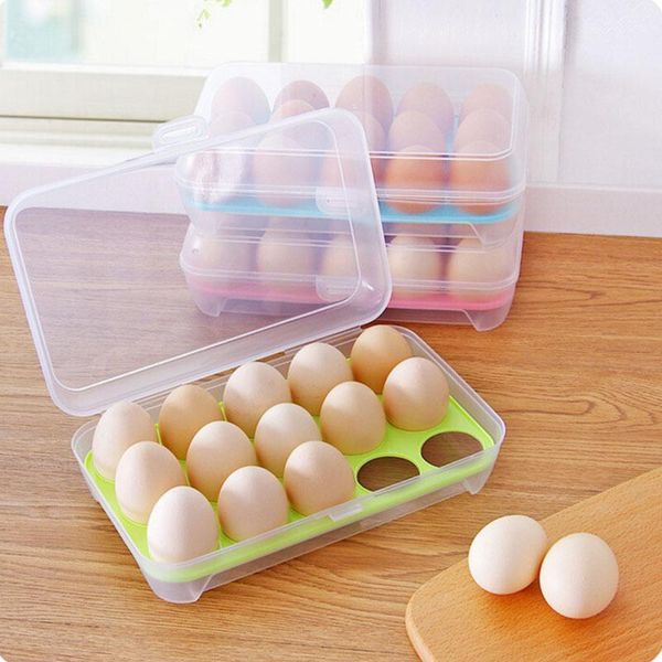storage boxes & bins 15 grid eggs preservation box portable holder plastic kitchen single layer organizer egg
storage boxes & bins 15 grid eggs preservation box portable holder plastic kitchen single layer organizer egg