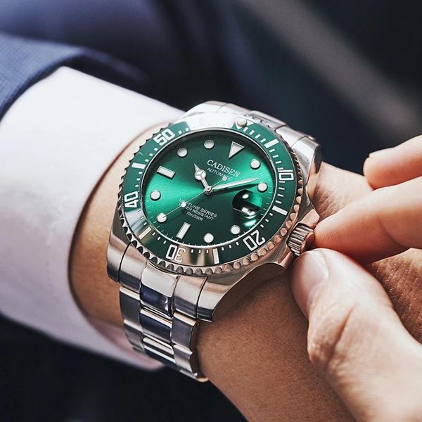 wristwatches cadisen 2021 nh35a movement business waterproof men watch mechanical automatic stainless steel sapphire luxury clock, Slivery;brown
wristwatches cadisen 2021 nh35a movement business waterproof men watch mechanical automatic stainless steel sapphire luxury clock, Slivery;brown
