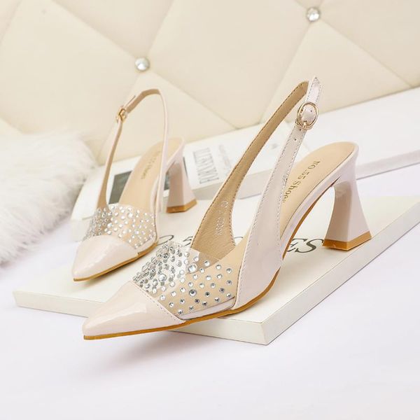 dress shoes pvc patchwork pumps women high heels rhinestone back strap buckle sandals pointed toe slides ladies black apricot purple
dress shoes pvc patchwork pumps women high heels rhinestone back strap buckle sandals pointed toe slides ladies black apricot purple