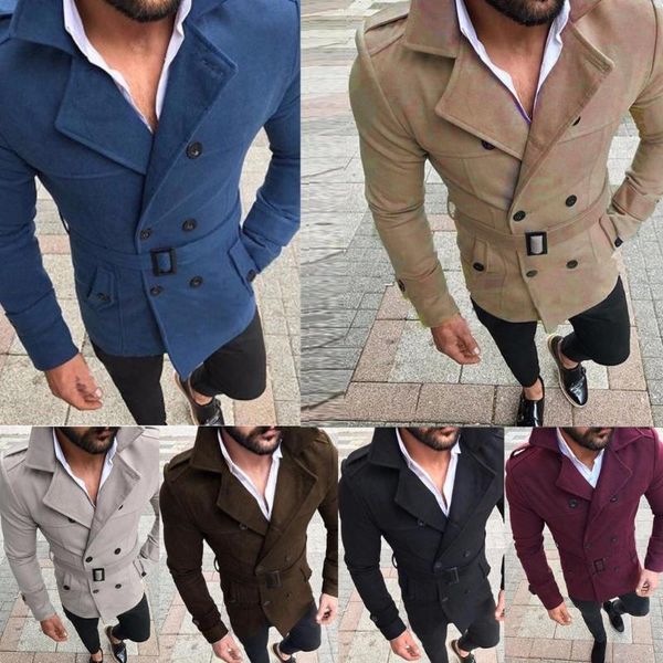 men's trench coats lapel collar coat man double breasted button overcoat with belt winter warm fitness windbreaker, Tan;black
men's trench coats lapel collar coat man double breasted button overcoat with belt winter warm fitness windbreaker, Tan;black