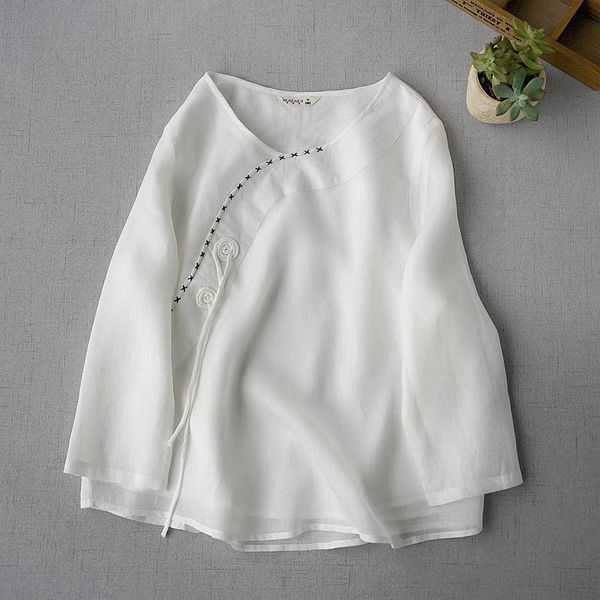 spring summer women loose plus size vintage chinese buttons three quarter sleeves comfortable water washed ramie shirts/blouses ethnic cloth, Red
spring summer women loose plus size vintage chinese buttons three quarter sleeves comfortable water washed ramie shirts/blouses ethnic cloth, Red