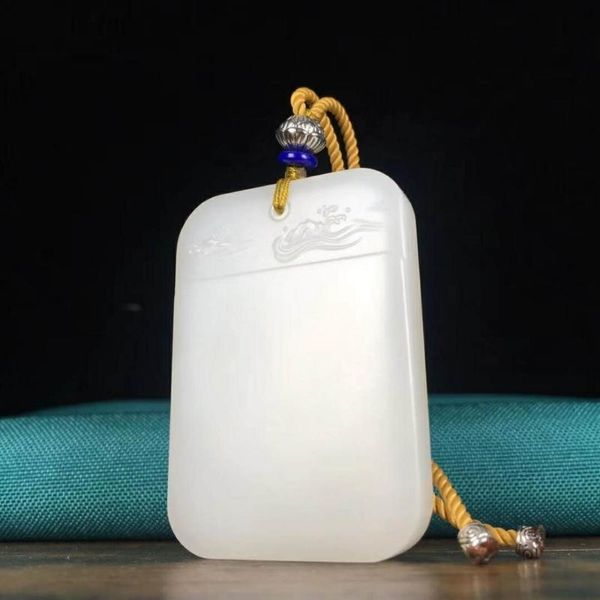 lockets j51#hetian jade white auspicious pendant, Silver
lockets j51#hetian jade white auspicious pendant, Silver