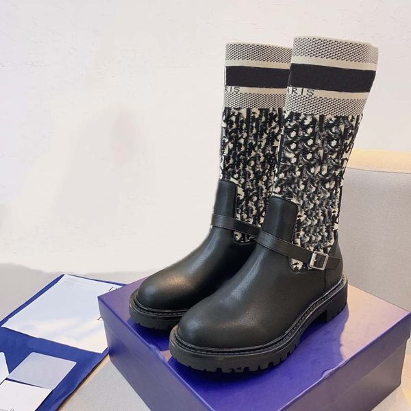 designer boots leather martin ankle knitted stretch knee sock boot fashion non-slip rubber outsole elastic webbing luxury comfort exquisite, Black
designer boots leather martin ankle knitted stretch knee sock boot fashion non-slip rubber outsole elastic webbing luxury comfort exquisite, Black