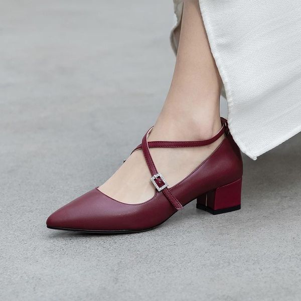 dress shoes spring high heel women's pumps genuine leather sweet pointed toe simple and elegant ladies dating femme, Black
dress shoes spring high heel women's pumps genuine leather sweet pointed toe simple and elegant ladies dating femme, Black