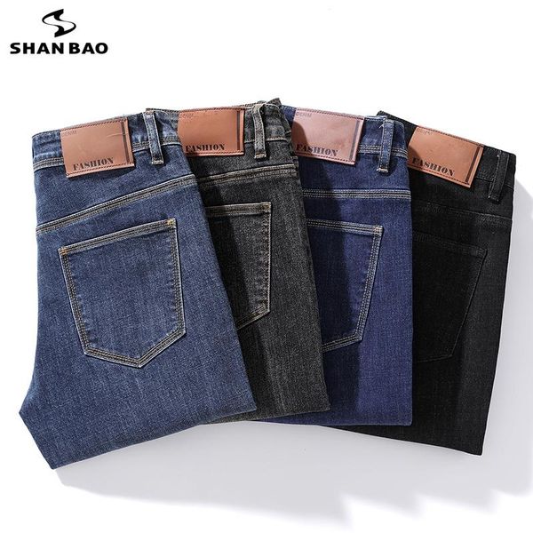 men's jeans shan bao 2021 autumn and winter brand high-quality stretch slim-fit denim classic style trendy young fitted, Blue
men's jeans shan bao 2021 autumn and winter brand high-quality stretch slim-fit denim classic style trendy young fitted, Blue