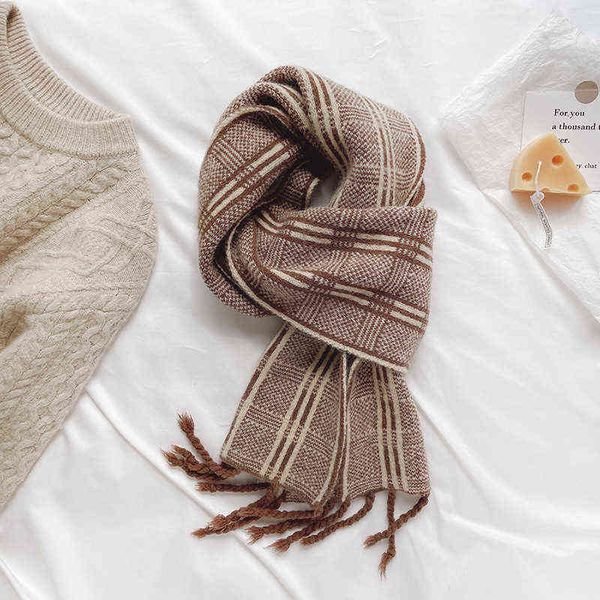 scarves korean winter simple stripe lattice thickened warm thick tassel imitation cashmere scarf bib for men and women, Blue;gray
scarves korean winter simple stripe lattice thickened warm thick tassel imitation cashmere scarf bib for men and women, Blue;gray