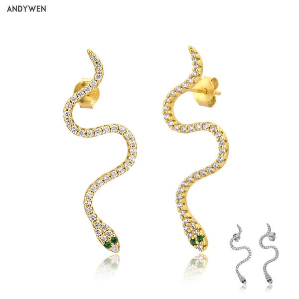 andywen 925 sterling silver gold 34mm snake drop piercing earring luxury zircon cz fashion women jewelry rock punk 210608
andywen 925 sterling silver gold 34mm snake drop piercing earring luxury zircon cz fashion women jewelry rock punk 210608