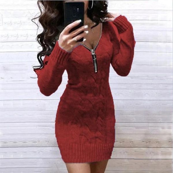maternity dresses women knitted sweater dress 2021 autumn winter v neck zipper solid mini fashion long sleeve warm sweaters, White
maternity dresses women knitted sweater dress 2021 autumn winter v neck zipper solid mini fashion long sleeve warm sweaters, White