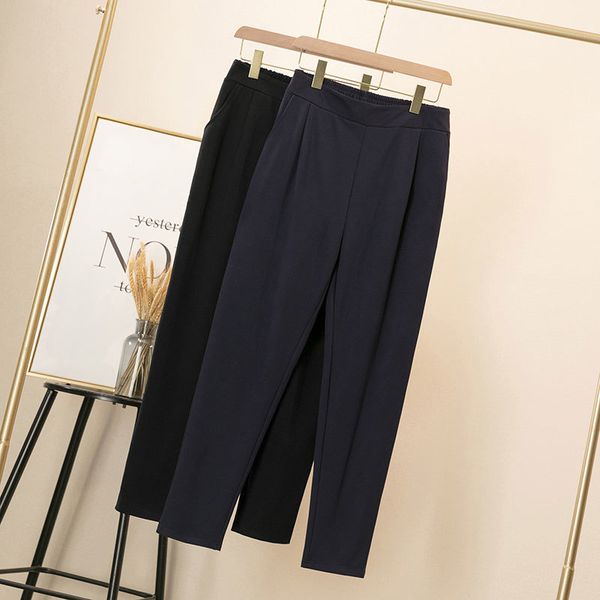 capris spring autumn korea women's fashion elastic casual waist cotton harem plus size femme loose black high-quality pants v146, Black;white
capris spring autumn korea women's fashion elastic casual waist cotton harem plus size femme loose black high-quality pants v146, Black;white