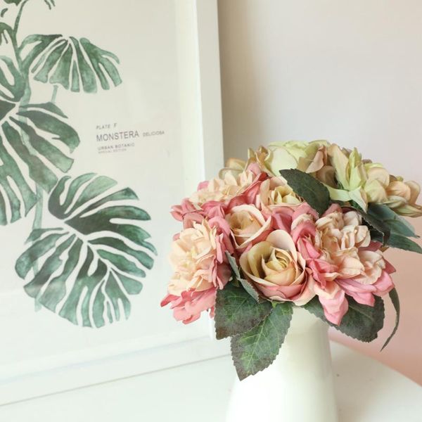 decorative flowers & wreaths 6 heads artificial rose romantic silk bouquet fake faux table wedding diy home room decor
decorative flowers & wreaths 6 heads artificial rose romantic silk bouquet fake faux table wedding diy home room decor