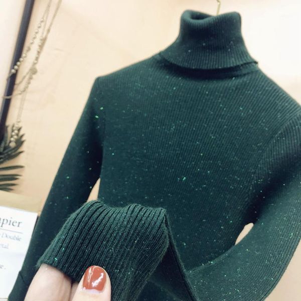 spring arrival bright silk turtleneck sweater women korean solid slim knitted pullover modis long sleeve basic women's sweaters, White;black
spring arrival bright silk turtleneck sweater women korean solid slim knitted pullover modis long sleeve basic women's sweaters, White;black