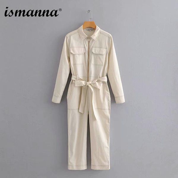 women's jumpsuits & rompers ismanna 2021 women fashion solid long sleeve bow tie pocket high waist female chic autumn playsuits mujer, Black;white
women's jumpsuits & rompers ismanna 2021 women fashion solid long sleeve bow tie pocket high waist female chic autumn playsuits mujer, Black;white
