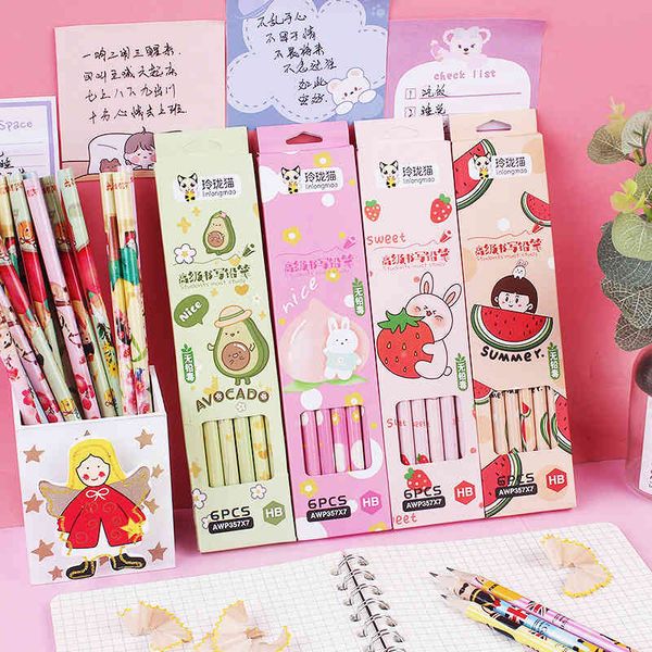 fruit cartoon writing pencil 6 boxed hb student stationery prize small gift batch, Black;red
fruit cartoon writing pencil 6 boxed hb student stationery prize small gift batch, Black;red