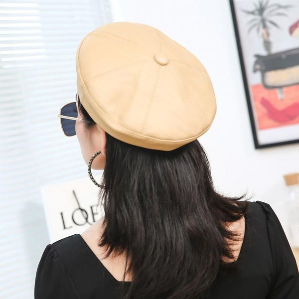 berets fashion 2022 girl ladies female real leather octagonal caps sboy cap vintage bonnet beret style retro hat for women, Blue;gray
berets fashion 2022 girl ladies female real leather octagonal caps sboy cap vintage bonnet beret style retro hat for women, Blue;gray