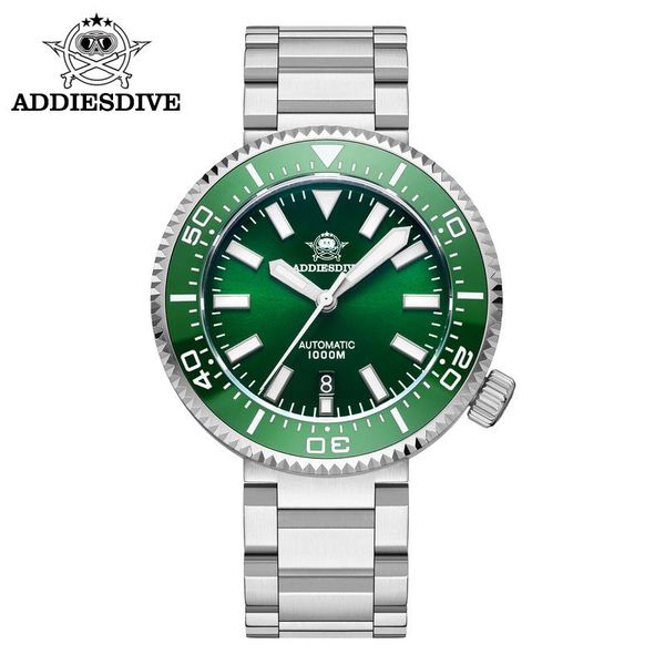 wristwatches addies dive men watch 46mm green dial stainless steel calendar ceramic bezel 1000m diver sapphire crystal luminous watches, Slivery;brown
wristwatches addies dive men watch 46mm green dial stainless steel calendar ceramic bezel 1000m diver sapphire crystal luminous watches, Slivery;brown