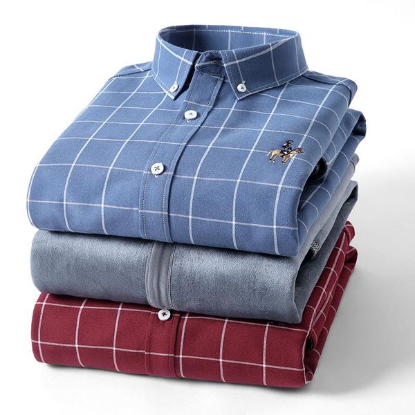men's casual shirts men's regular fit long-sleeved fleece shirt 2021 autumn and winter business fashion oxford male brand bottoming, White;black
men's casual shirts men's regular fit long-sleeved fleece shirt 2021 autumn and winter business fashion oxford male brand bottoming, White;black