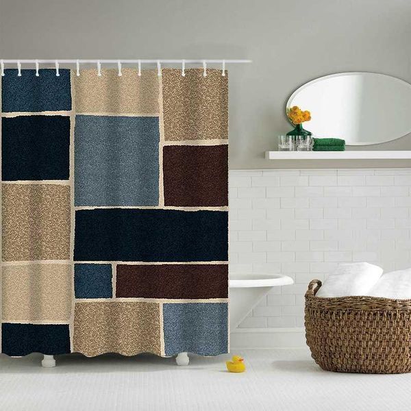 curtain & drapes geometric printing shower curtains waterproof polyester modern brown bathroom home decor with hooks
curtain & drapes geometric printing shower curtains waterproof polyester modern brown bathroom home decor with hooks