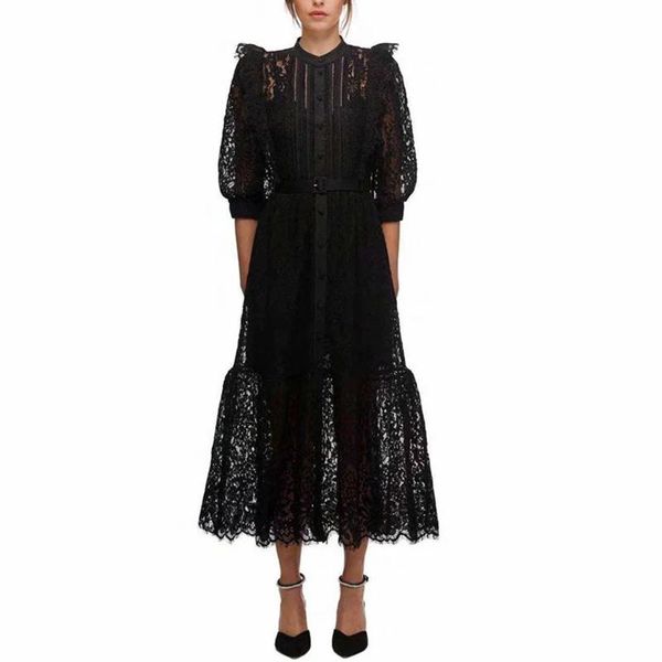 casual dresses black hollow out long for women 2021 summer runway vintage ruffles draped pleated maxi dress female, Black;gray
casual dresses black hollow out long for women 2021 summer runway vintage ruffles draped pleated maxi dress female, Black;gray