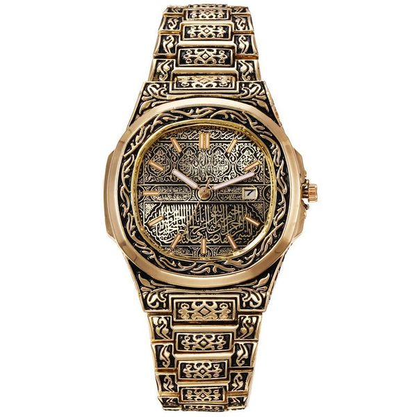 wristwatches relojes fashion business men's retro watch quartz embossed steel band bronze calendar domineering personality net red male, Slivery;brown
wristwatches relojes fashion business men's retro watch quartz embossed steel band bronze calendar domineering personality net red male, Slivery;brown