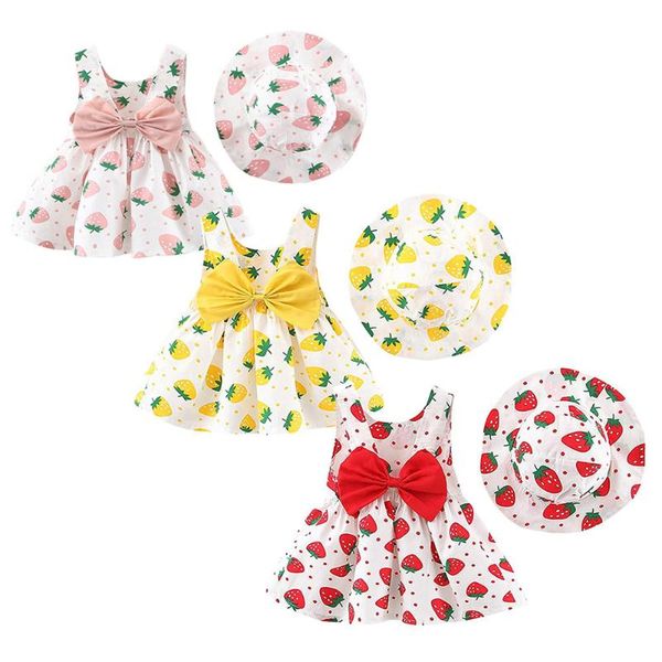 girl's dresses baby girls beach princess dress cute bow flowers sleeveless cotton summer toddler dresses+sunhat born clothing set 2021, Red;yellow
girl's dresses baby girls beach princess dress cute bow flowers sleeveless cotton summer toddler dresses+sunhat born clothing set 2021, Red;yellow