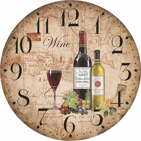 wall clocks retro wine - silent clock - 9.8" decorative frameless clock battery operated - contemporary creative clock round
wall clocks retro wine - silent clock - 9.8" decorative frameless clock battery operated - contemporary creative clock round