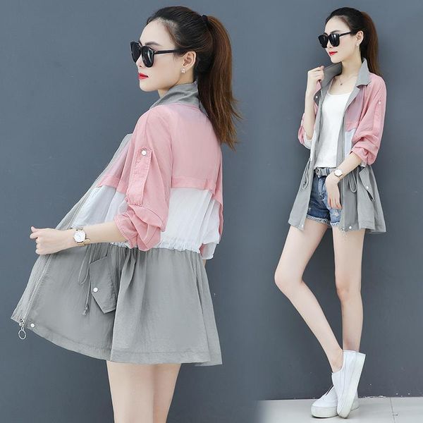 women's trench coats 2021 summer thin loose coat women long stitching female uv sun protection hooded sunscreen beach windbreaker casua, Tan;black
women's trench coats 2021 summer thin loose coat women long stitching female uv sun protection hooded sunscreen beach windbreaker casua, Tan;black