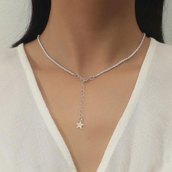 chains necklace woman choker stars pendant collarbone chain lovers silver color trendy korean zinc alloy simple collares
chains necklace woman choker stars pendant collarbone chain lovers silver color trendy korean zinc alloy simple collares
