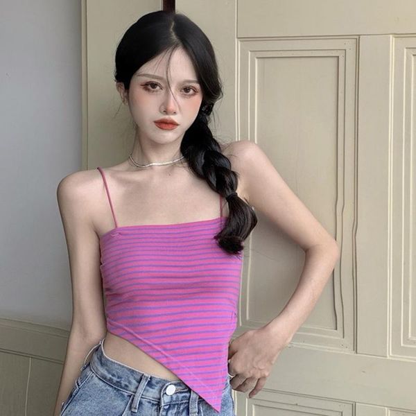 women's tanks & camis summer women irregular sweet korean fashion chic sleeveless vest female backless knitted tank top, White
women's tanks & camis summer women irregular sweet korean fashion chic sleeveless vest female backless knitted tank top, White