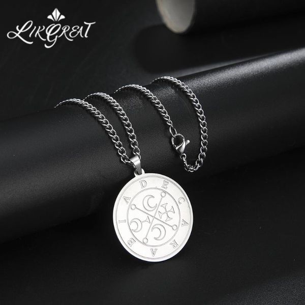 pendant necklaces likgreat stainless steel necklace for men great marquis decarabia lesser key of solomon kabbalah amulet vintage jewel, Silver
pendant necklaces likgreat stainless steel necklace for men great marquis decarabia lesser key of solomon kabbalah amulet vintage jewel, Silver