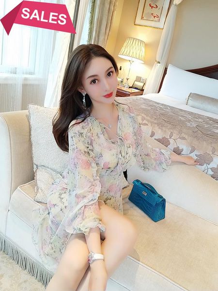 irregular print dress french long sleeve light and elegant breathable fall women's jackets, Black;brown
irregular print dress french long sleeve light and elegant breathable fall women's jackets, Black;brown