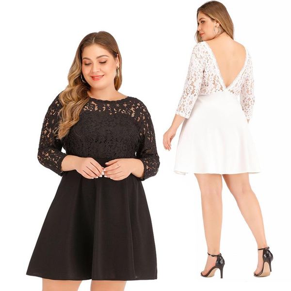 maternity dresses women's autumn solid color lace stitching long-sleeved dress european and american fashion plus size for pregnant wom, White
maternity dresses women's autumn solid color lace stitching long-sleeved dress european and american fashion plus size for pregnant wom, White